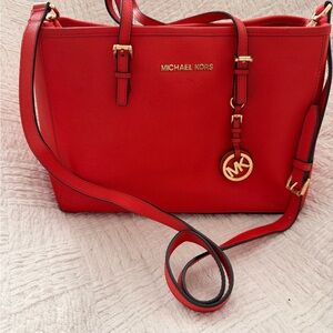 Michael Kors Vibrant Red Tote Bag